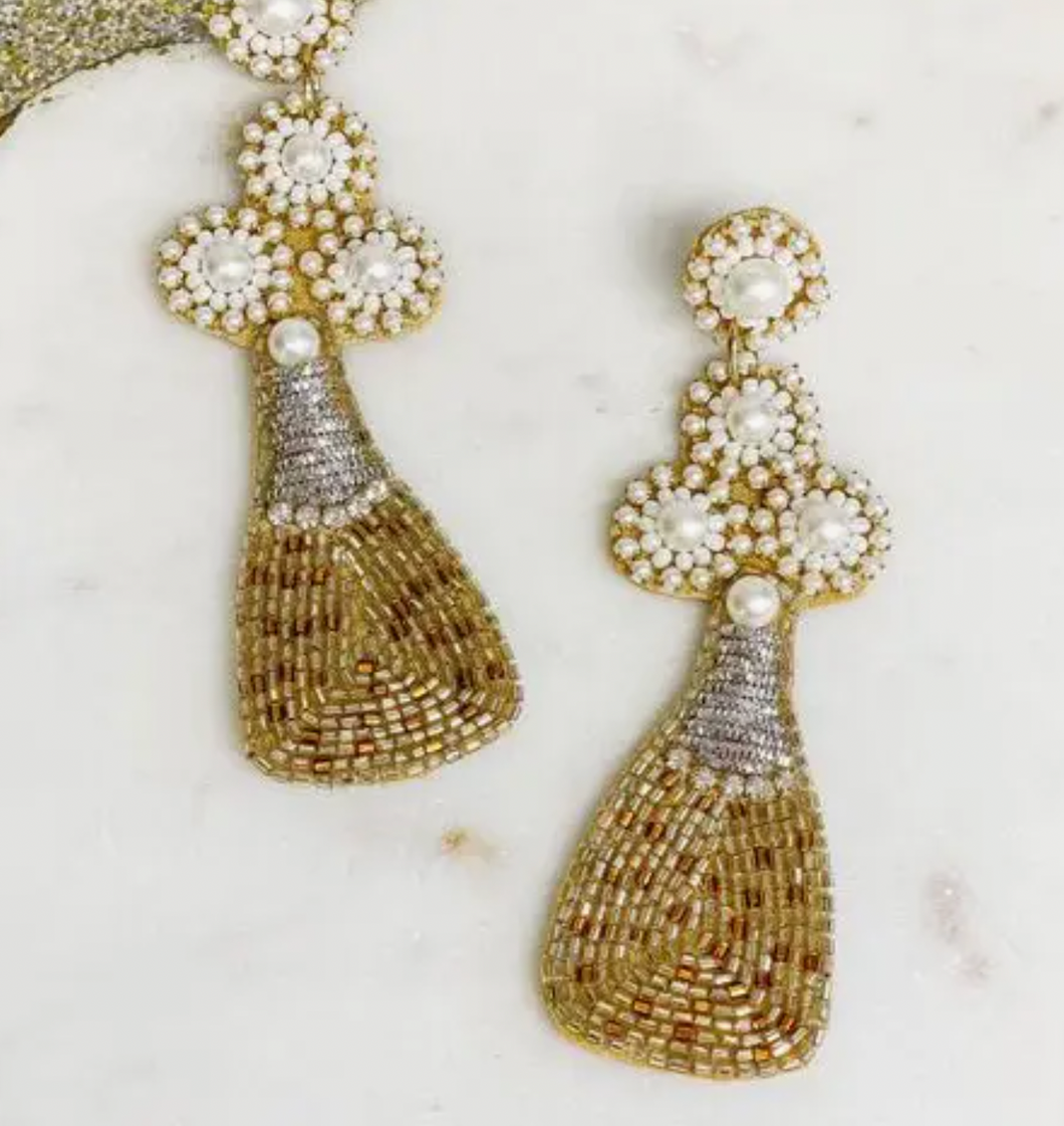 Bubbly Pearl Dangle Earrings