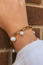 Load image into Gallery viewer, Freshwater Pearl Chain Bracelet
